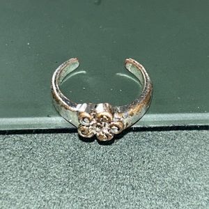 🇺🇸Vintage distressed open toe ring